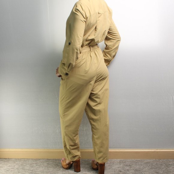 Who What Wear Jumpsuit with Pockets Size Women's Small Khaki Color - Picture 5 of 16